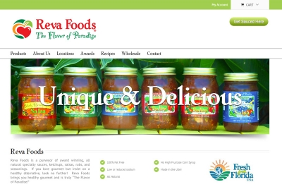 Reva Foods WordPress Web Design